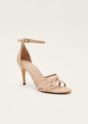 Phase Eight Barely There Heels Beige USA | 4819702-KP